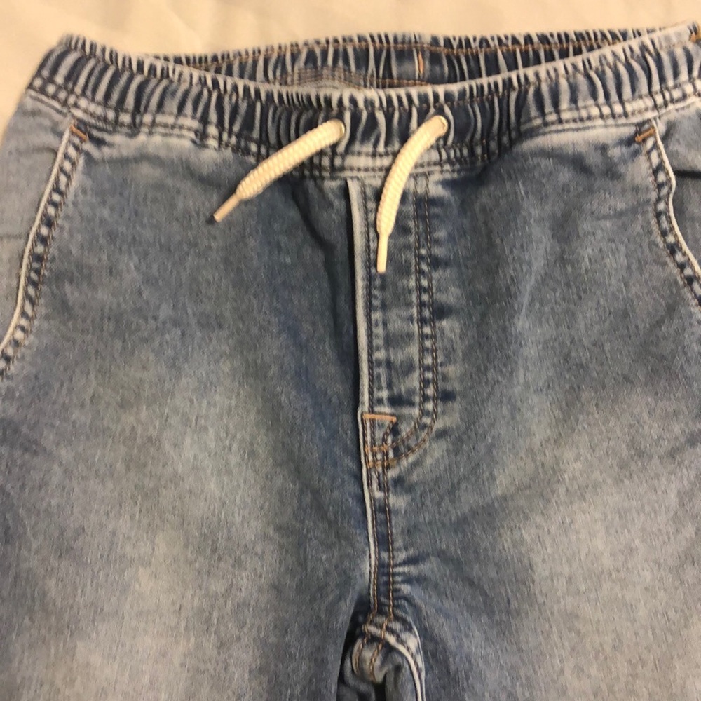 Regular denim joggers